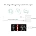 Lightning Jack Headphone Adaptor Charger for 8/8 Plus iPhone 7/7 Plus/iPhone X 10/iPad/iPod Earphone Adapter Headphone Aux Audio & Charge Adaptor,Connector Lightning Cable Support iOS 11 System