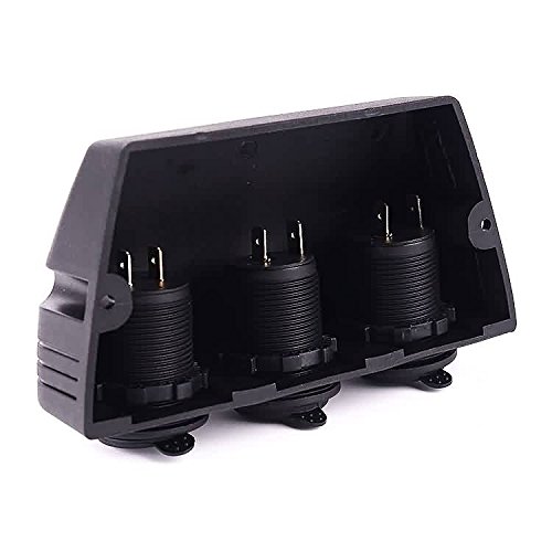 Iztor 12-24V car dual Marine Cigarette Lighter Splitter Power Adaptor Sockets and USB Charger - Thumbnail 2
