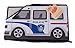 Clever Creations Collapsible Storage Organizer and Ottoman, Perfect Vehicle Themed Toy Chest for Storing Books, Shoes, Games and More, Police Car