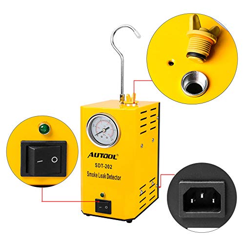 AUTOOL Automotive Leak Detector Tool Cars Leak Locator Tester Car Pipe Leakage Tester Support EVAP for All Vehicles