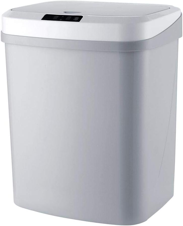 runnerequipment Adjustable Sensor Kitchen Trash Bin Automatic Touchless Infrared Motion Sensor Trash Can with Motion-Sensing Lid