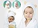 Organic Bamboo Hooded Baby Bath Towel By JoLs Home Soft & Luxurious Infant Bathrobe, Hypoallergenic & Anti-Bacterial Fabric, Adorable Bear Ears, Absorbent & Large Toddler Towel BONUS Washcloth