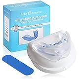 Snore Stopper Mouthpiece - Night Sleep Mouth Guard for Bruxism | Prevent Teeth Grinding + Clenching | Snoring Solution, Snore Guard, Anti Snoring Devices | BPA Free with Bonus Case | For Men &amp; Woman