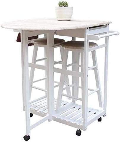 Modern 5-piece bar dining set with stools.