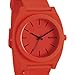Nixon A1191156 time teller p neon orange dial rubber strap unisex watch NEW
