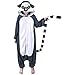 WOTOGOLD Animal Cosplay Costume Lemur Unisex Adult Pajamas, Grey 2, Medium