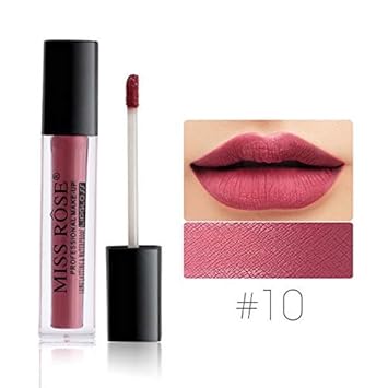 Miss Rose Liquid Matte Waterproof Lipgloss Shade -10