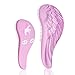 Terresa Detangler Hair Brush for Wet or Dry, Thick or Thin, Curly or Straight Detangling Hair - Shampoo Brush Children’s Hair Tangles Painless with Pink, Angel Wing and Unicorn Hair Comb Set