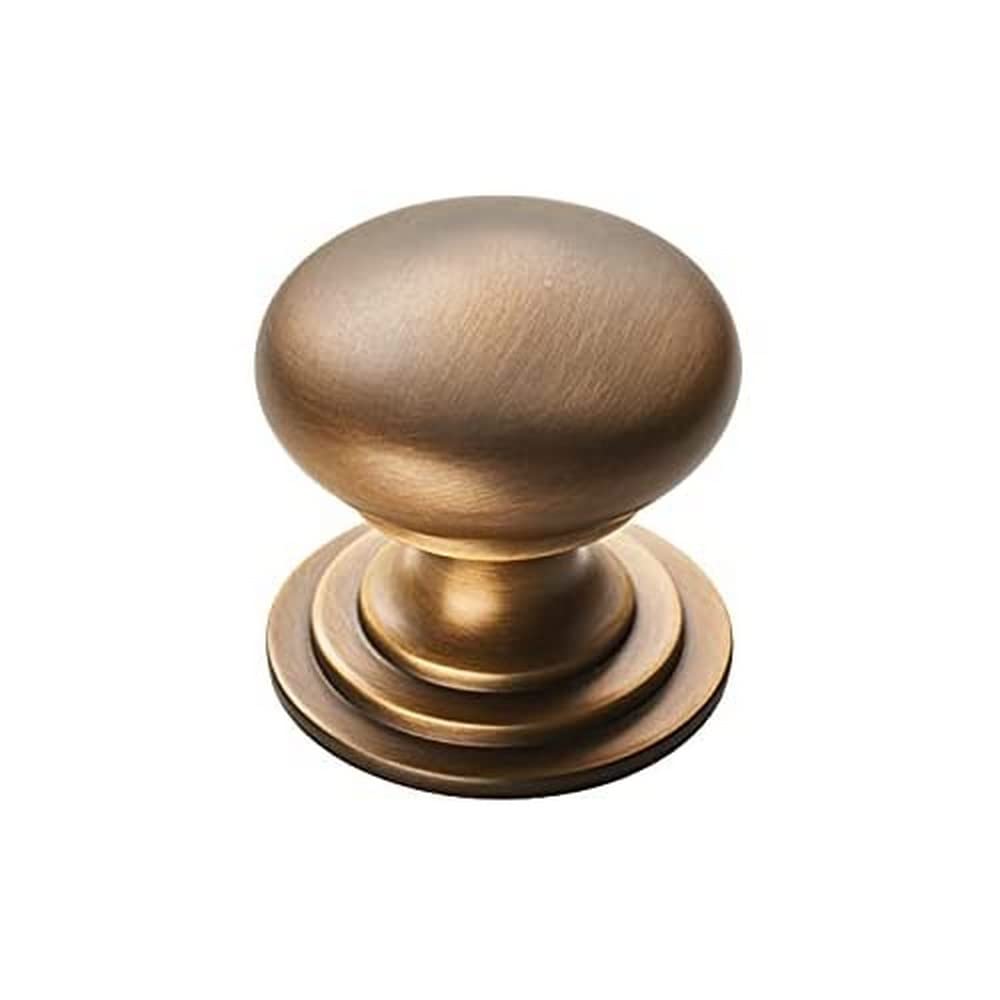 Carlisle Brass Victorian Knob – 32mm Antique Brass Cupboard & Cabinet Door Knob