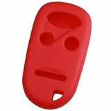 KeyGuardz Red Rubber Keyless Entry Remote Key Fob Skin Cover Protector