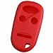 KeyGuardz Red Rubber Keyless Entry Remote Key Fob Skin Cover Protector