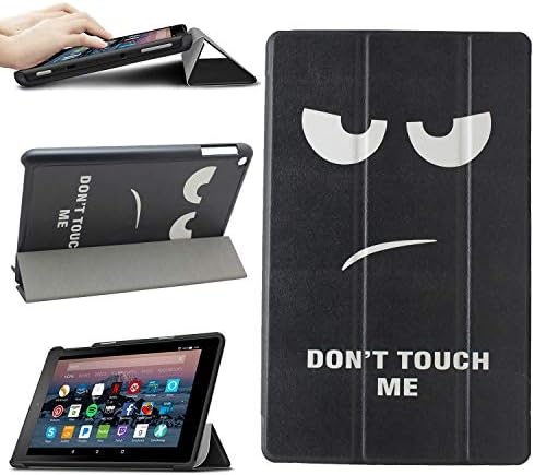 Wisteke Case for Fire HD 8 Tablet (7th / 8th Gen, 2017/2018 Release), PU Leather Folio Cover for Amazon Kindle with Viewing/Typing Stand