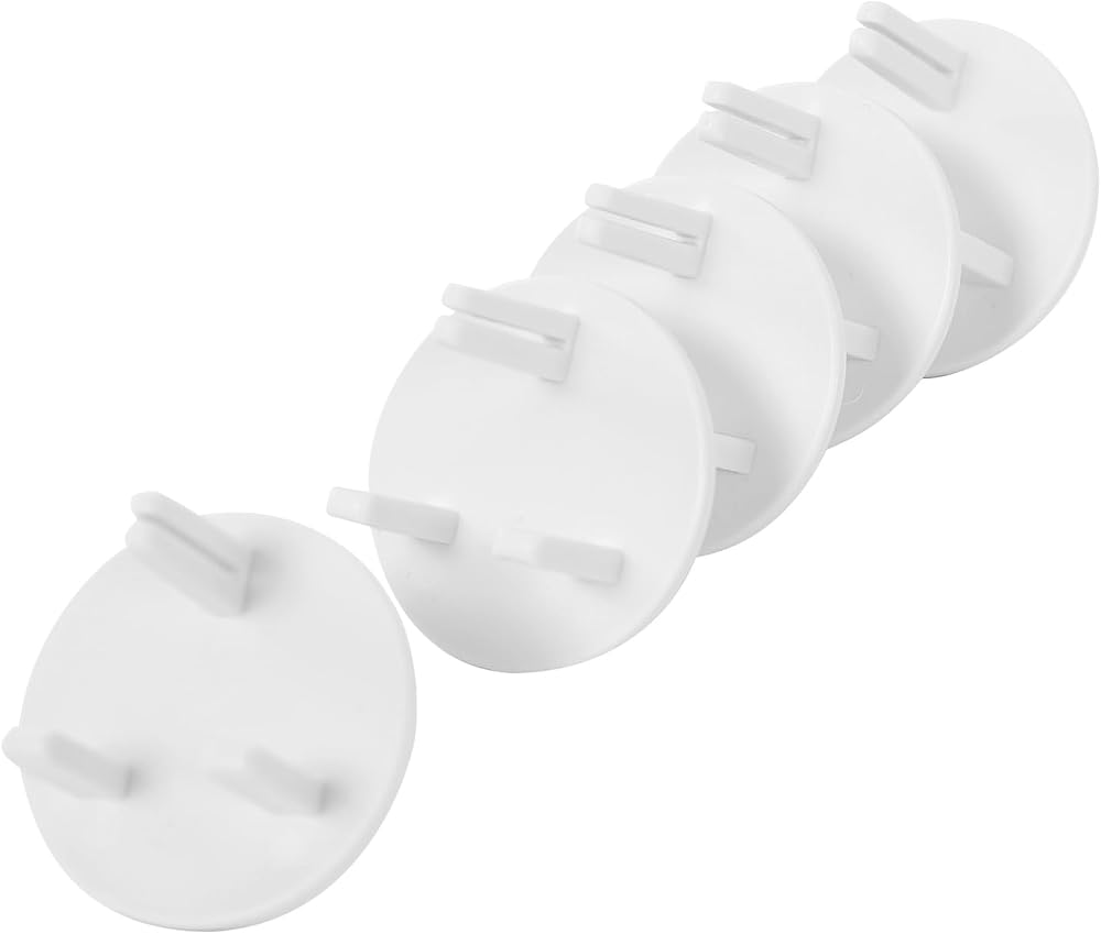 Norjews 20 Pack UK Plug Socket Covers White Child Safety Socket Protectors