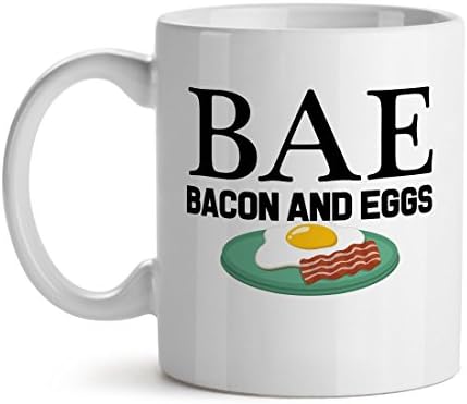 BAE Bacon And Eggs - Mad Over Mugs - Inspirational Unique Popular Office Tea Coffee Mug Gift 15OZ