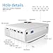 Porjector,LoongSon Home theater Video Projector 1080P, LED LCD Mini Projector Portable Movie Projector Support HDMI, USB, SD Card, VGA, AV for Home Cinema, TV, Laptops, Game, Smartphone & iPad (White)