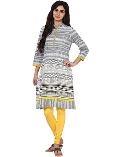 Prakhya printed women s long straight cotton kurta