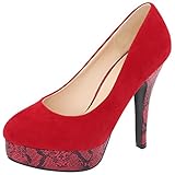 Allegra K Women Closed Toe Platform Pumps Stiletto High Heels