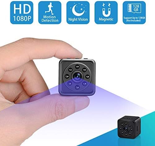 Spy Hidden Camera-1080P Portable Mini Security Camera Nanny Cam with Night Vision/Motion Detection /420mAh Battery for Home and Office,Indoor/Outdoor Use-No WIFI Function