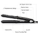 Steam Straighteners for Hair, Professional Steam Flat Iron with Adjustable Temperature for All Types of Hair, Ceramic Tourmaline Flat Iron, Dual 110-240V Voltage, Black