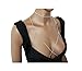 Fashion 21 Women's Sexy Bikini Bra Shaped Link Chain Simple Body Jewelry & Choker Necklace Set (Silver/Choker, Bra Chain Set)