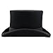 Ztl Unisex Wool Felt Top Hat Victorian Style Hatter Top Hat Vivi Magic Hat Performing Cap Black