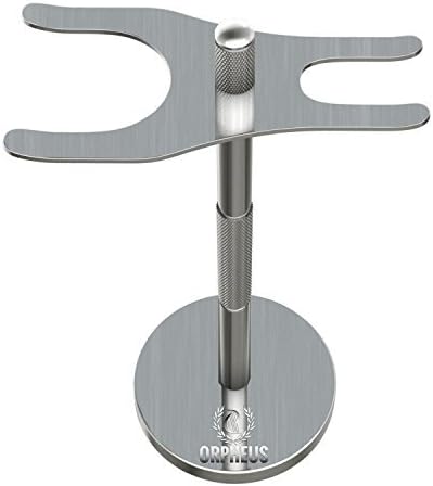Orpheus Stainless Steel Stand for Shaving Brush and Safety Razor by Orpheus