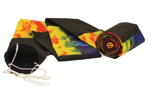 In the Breeze Tie Dye and Black Kite Tube Tail, 20-Feet