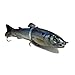 7in Glide Bait/ Swimbait - DISCO SHAD (Exclusive) - Multi Jointed Segmented Trout Gizzard Threadfin Fishing Life Like Hard Lure For Bass Pike Muskie for Casting And Trolling in Fresh Water or Ocean