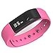 Juboury Bluetooth Activity Fitness Tracker I5 Smart Bracelet Wearable Smart Wristbands with Pedometer Sleep Tracker for IOS Android Phones (Pink)