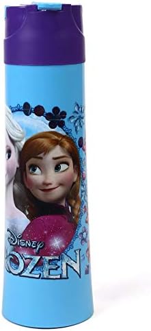 H M International Disney and Marvel Character Licensed Insulated Sipper Water Bottle, 500 ml (Frozen)