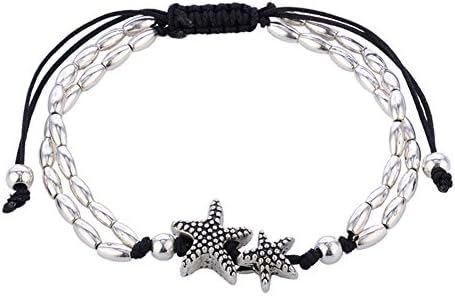 Guiyan Women Vintage Boho Starfish Foot Ankle Bracelet Barefoot Sandals Beach Chain Anklet Summer Jewelry