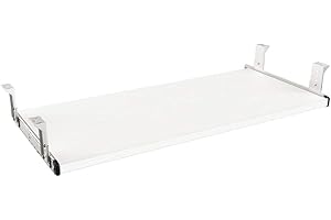 FRMSAET Furniture Accessories Office Product Suits Hardware 20/24/30 inches Keyboard Drawer Tray Wood Holder Under Desk Adjustable Height Platform. (30 inches, White)