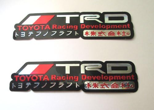 2x NEW TRD TOYOTO Foil Decal Sticker#02