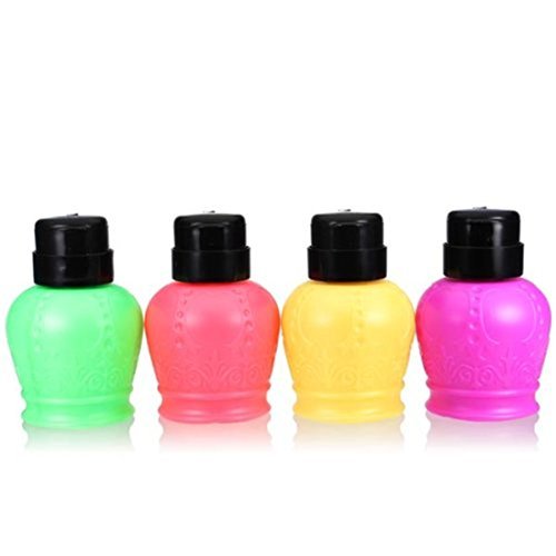 Xx Shop 2pcs New Empty Pump Dispenser Nail Art Polish Remover 250ml Bottle