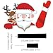 Meitinalife Christmas Santa and Reindeer Waving Wiper Decal for Rear Window 3D Cartoon Festive Car Sticker Vinyl Decal for Vehicle Rear Wipers Xmas Decoration