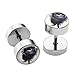 PiercingJ 12pcs 16G Stainless Steel Stud Barbell Earrings Fake Cheater Illusion Plug Gauge 0G Look