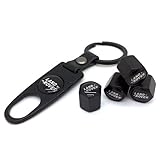 Stanniz(TM) Land Rover Wheel Tyre Tire Metal Alloy Stem Valve Cap & Keychain