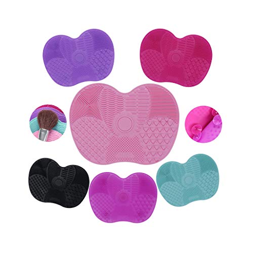 Kuke Makeup Brush Cleaning mat Silicone Makeup Brush Cleaner Pad Scrubber Board Cleaning Mat Hand Tools