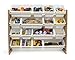 Humble Crew Supersized Toy Storage Organizer with 16 Removable Bins, Natural/White – Large Toy Storage for Toddlers Ideal for Kids' Rooms, Playrooms, and Nurseries - Modern Toy Bins for Kids