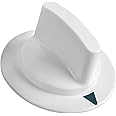 WE1M652 Dryer Timer Control Knob with Reinforced Metal Ring by Seentech Compatible GE & Hotpoint Dryers – Replaces: 1264289 AP3995164 PS1482196 (Pack 1)