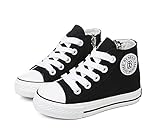 GZYIBU Classic Kids Casual Comfort Zipper Lace Up High Top Canvas Shoes (Toddler/Little Kid/Big Kid)