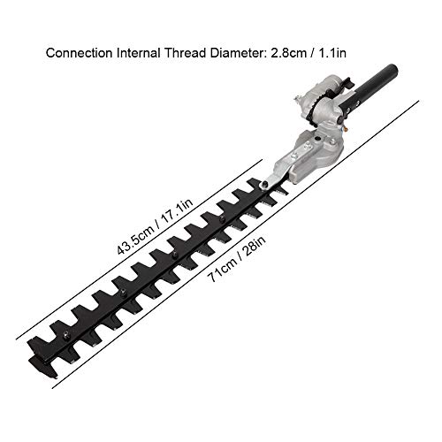 Jeffergarden Hedge Trimmer 9 Teeth 28mm Outdoor Cutter Head Accessory for Gardening Lawn Yard Trees Plants Bushes
