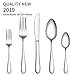 Silverware Set, Gineoo 20 Pieces Stainless Steel Flatware Utensils Set Service for 4, Simple Look & Modern Design, Dishwasher Safe (20 Pieces)