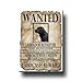 Labrador Retriever Wanted Fridge Magnet (Black)