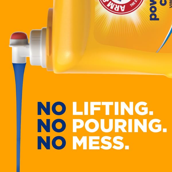 ARM & HAMMER LIQUID LAUNDRY DETERGENT, POWERFULLY CLEAN, CLEAN BURST SCENT, MORE LOADS, 205 LOADS, 205 FL OZ