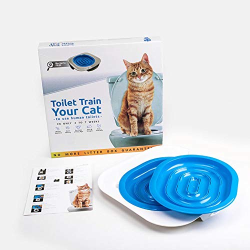 Jocestyle Cat Toilet Training Kit Cat Toilet Trainer Plastic Litter Box Toilet Training Pet Cleaning Supply - Thumbnail 5