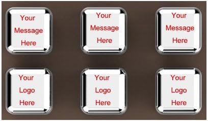 Yongcun Custom Chilling Stones Add Your Own Custom Name Message Photo Logo on Stainless Steel Chilling Stones Reusable Ice Cubes for Whiskey Wine Pack of 6pcs