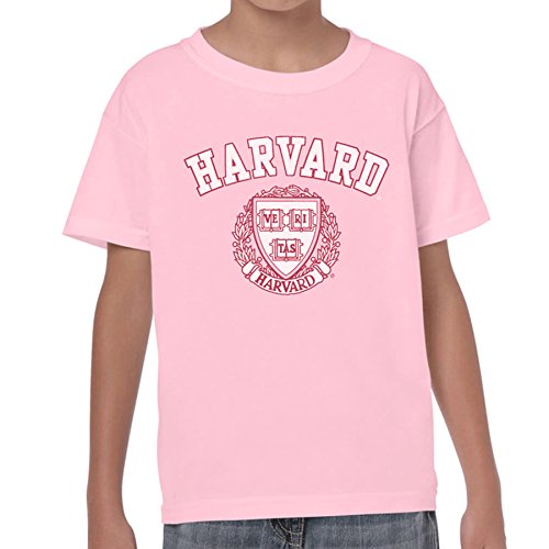 The Card Works Inc. Harvard Shield Glow T-Shirt - Pink (Large, 14-16)
