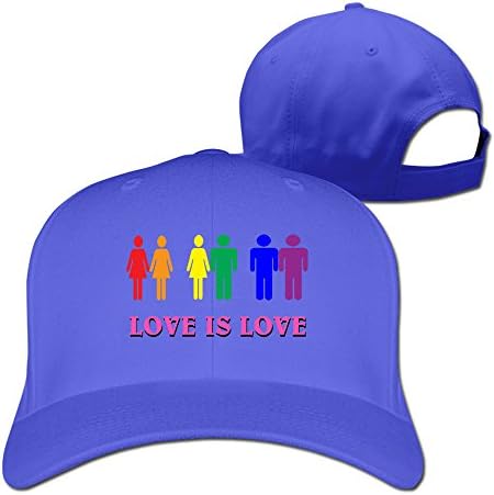 RoyalBlue Love Is Love Adjustable Snapback Hats Caps