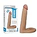 Double Dildo Strapless Strap on Double Penetration Dildo for Man for Woman (TPE Material)
